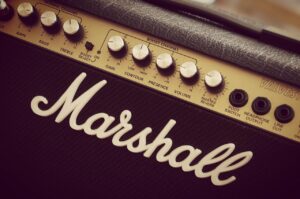 Marshall guitar amplifier settings